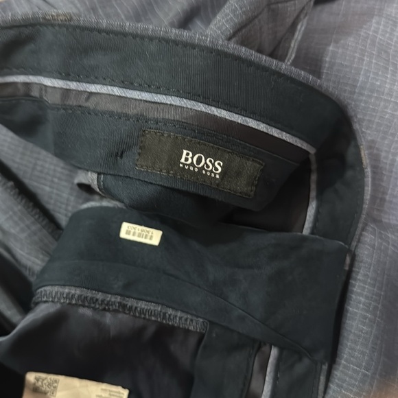 Men's Hugo Boss Blue Dress Pants - Picture 1 of 6